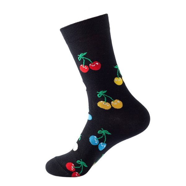 1Pair/3 Pairs/5 Pairs/10 Pairs Combed Cotton Fashion Patterns Socks for Men/Women Collection Random Colour - Image 48