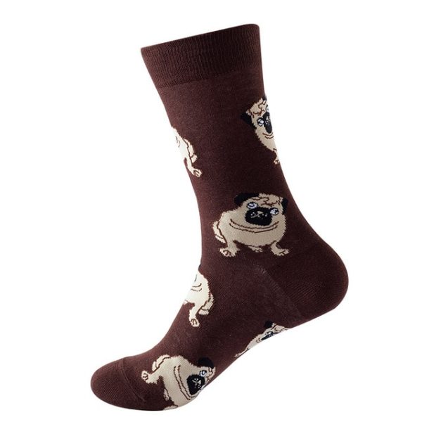 1Pair/3 Pairs/5 Pairs/10 Pairs Combed Cotton Fashion Patterns Socks for Men/Women Collection Random Colour - Image 43