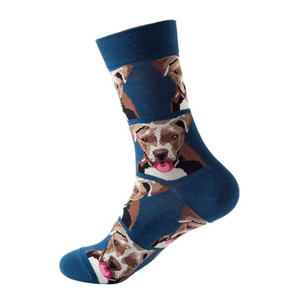 1Pair/3 Pairs/5 Pairs/10 Pairs Combed Cotton Fashion Patterns Socks for Men/Women Collection Random Colour - Image 45