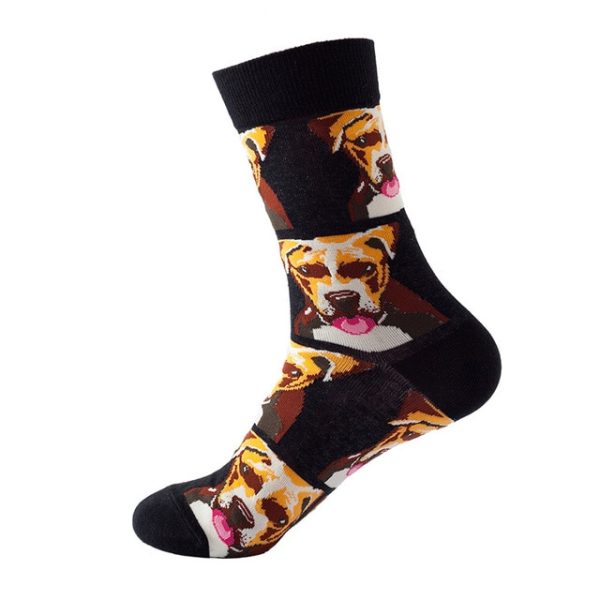 1Pair/3 Pairs/5 Pairs/10 Pairs Combed Cotton Fashion Patterns Socks for Men/Women Collection Random Colour - Image 42