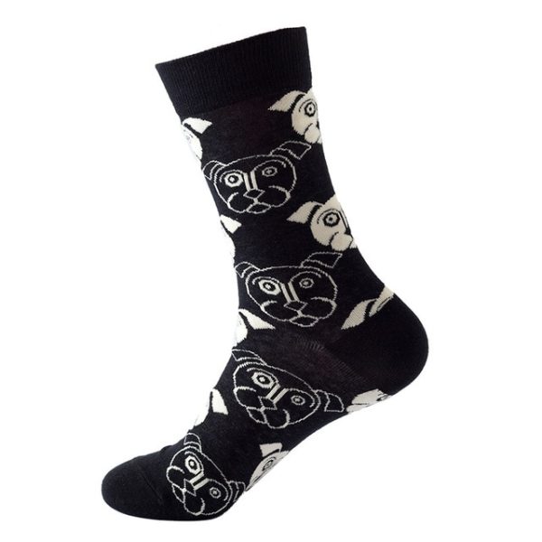 1Pair/3 Pairs/5 Pairs/10 Pairs Combed Cotton Fashion Patterns Socks for Men/Women Collection Random Colour - Image 41