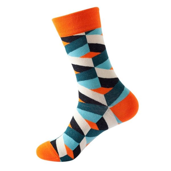 1Pair/3 Pairs/5 Pairs/10 Pairs Combed Cotton Fashion Patterns Socks for Men/Women Collection Random Colour - Image 37