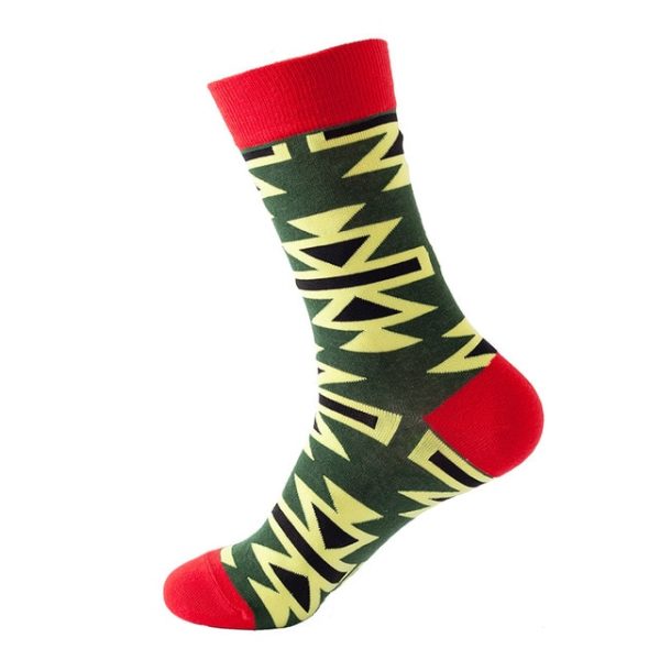 1Pair/3 Pairs/5 Pairs/10 Pairs Combed Cotton Fashion Patterns Socks for Men/Women Collection Random Colour - Image 33