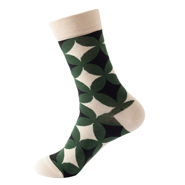 1Pair/3 Pairs/5 Pairs/10 Pairs Combed Cotton Fashion Patterns Socks for Men/Women Collection Random Colour - Image 31