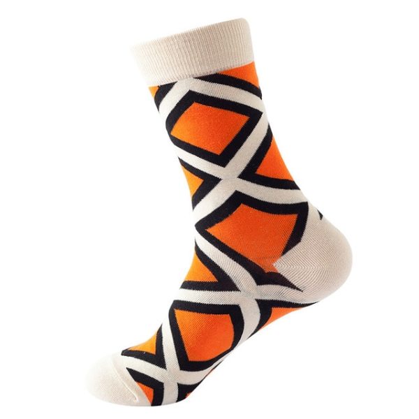 1Pair/3 Pairs/5 Pairs/10 Pairs Combed Cotton Fashion Patterns Socks for Men/Women Collection Random Colour - Image 28