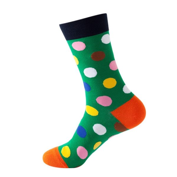 1Pair/3 Pairs/5 Pairs/10 Pairs Combed Cotton Fashion Patterns Socks for Men/Women Collection Random Colour - Image 30