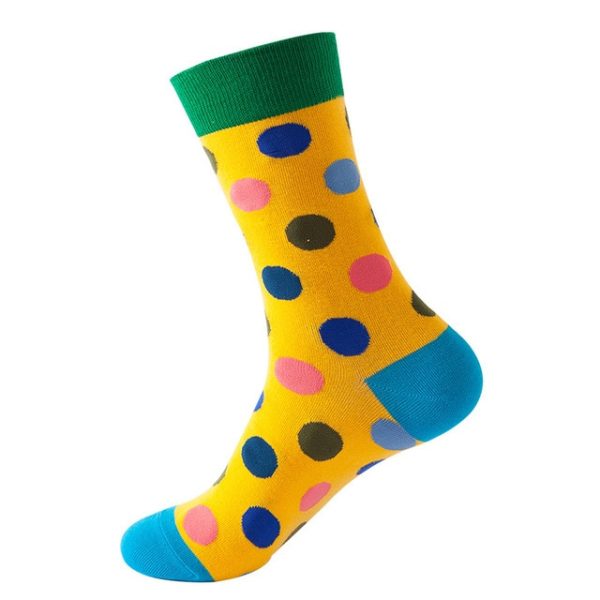 1Pair/3 Pairs/5 Pairs/10 Pairs Combed Cotton Fashion Patterns Socks for Men/Women Collection Random Colour - Image 26