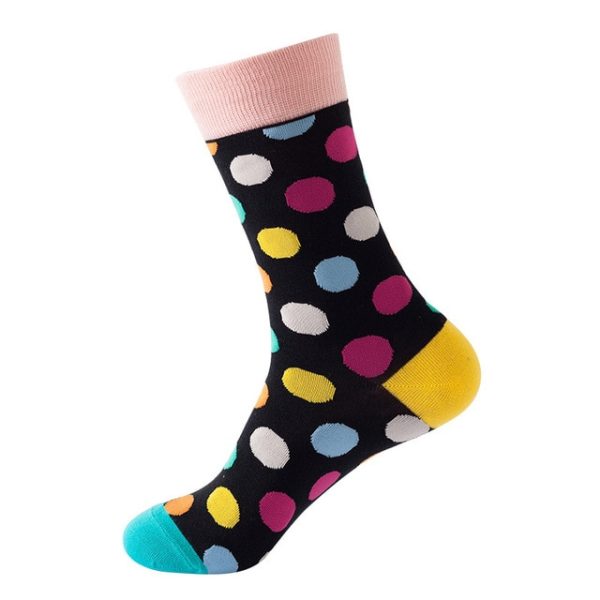 1Pair/3 Pairs/5 Pairs/10 Pairs Combed Cotton Fashion Patterns Socks for Men/Women Collection Random Colour - Image 25