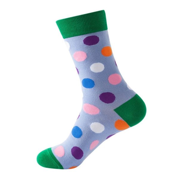 1Pair/3 Pairs/5 Pairs/10 Pairs Combed Cotton Fashion Patterns Socks for Men/Women Collection Random Colour - Image 24