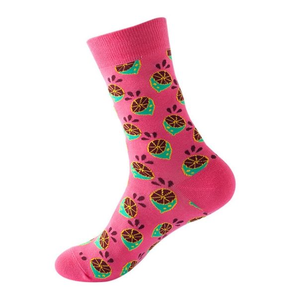 1Pair/3 Pairs/5 Pairs/10 Pairs Combed Cotton Fashion Patterns Socks for Men/Women Collection Random Colour - Image 53