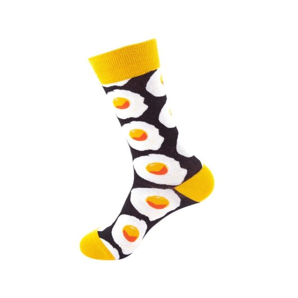 1Pair/3 Pairs/5 Pairs/10 Pairs Combed Cotton Fashion Patterns Socks for Men/Women Collection Random Colour - Image 16