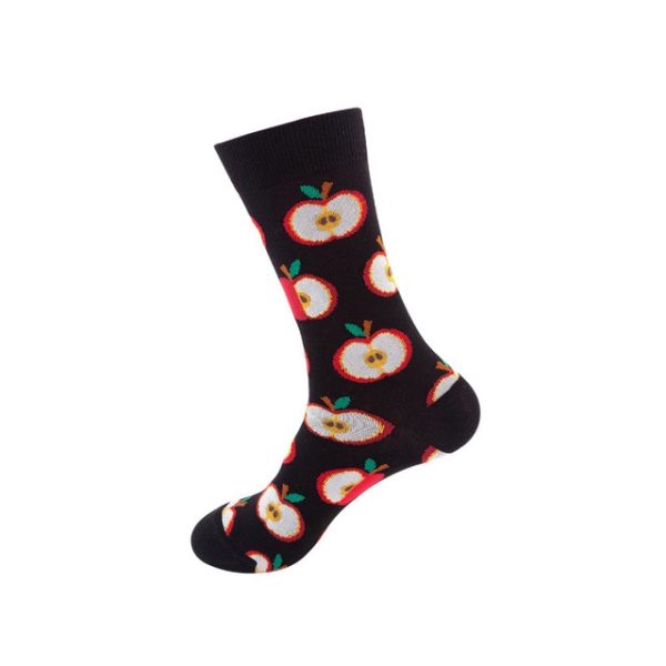 1Pair/3 Pairs/5 Pairs/10 Pairs Combed Cotton Fashion Patterns Socks for Men/Women Collection Random Colour - Image 14