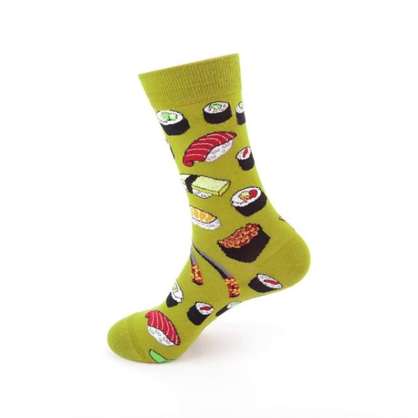1Pair/3 Pairs/5 Pairs/10 Pairs Combed Cotton Fashion Patterns Socks for Men/Women Collection Random Colour - Image 12