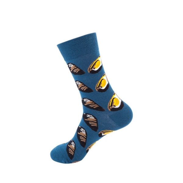1Pair/3 Pairs/5 Pairs/10 Pairs Combed Cotton Fashion Patterns Socks for Men/Women Collection Random Colour - Image 13