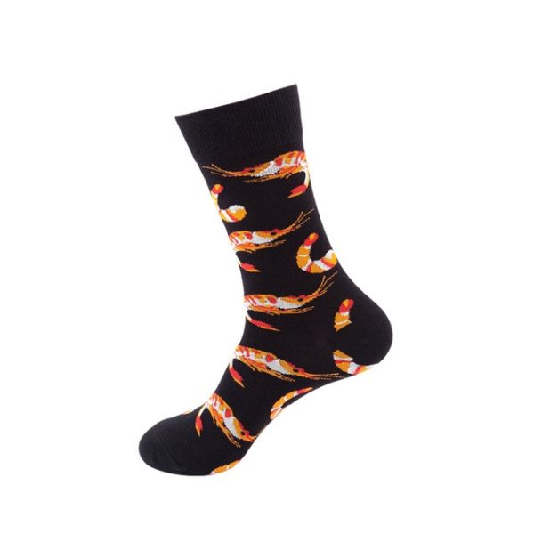 1Pair/3 Pairs/5 Pairs/10 Pairs Combed Cotton Fashion Patterns Socks for Men/Women Collection Random Colour - Image 8