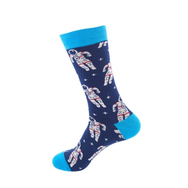 1Pair/3 Pairs/5 Pairs/10 Pairs Combed Cotton Fashion Patterns Socks for Men/Women Collection Random Colour - Image 10