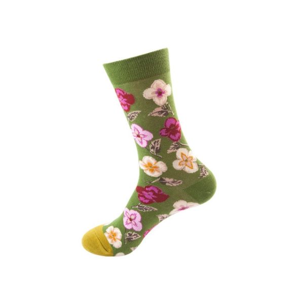 1Pair/3 Pairs/5 Pairs/10 Pairs Combed Cotton Fashion Patterns Socks for Men/Women Collection Random Colour - Image 6