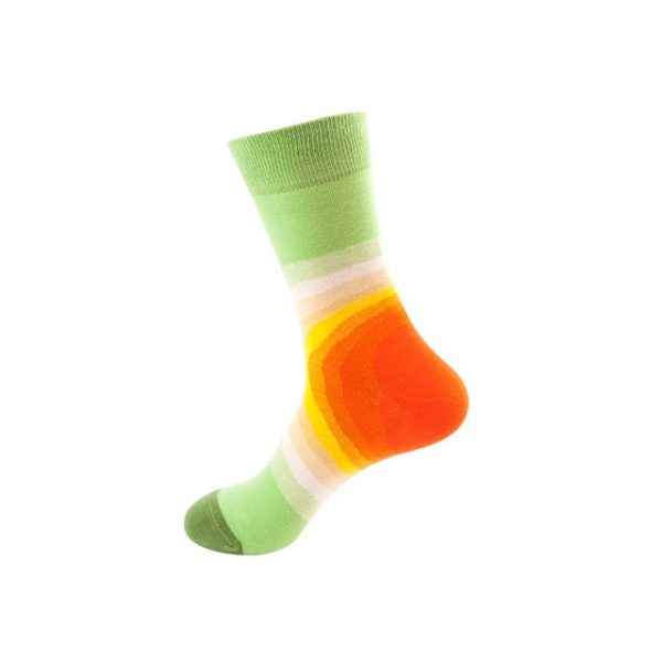 1Pair/3 Pairs/5 Pairs/10 Pairs Combed Cotton Fashion Patterns Socks for Men/Women Collection Random Colour - Image 3