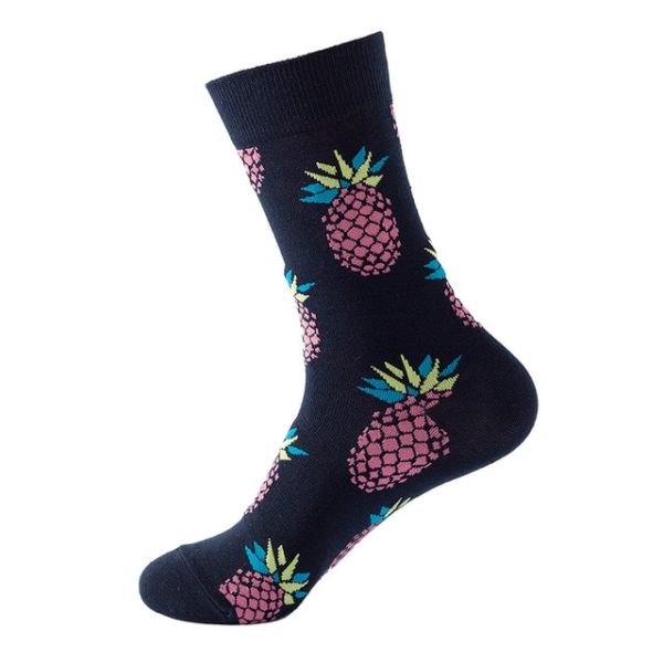 1Pair/3 Pairs/5 Pairs/10 Pairs Combed Cotton Fashion Patterns Socks for Men/Women Collection Random Colour - Image 50