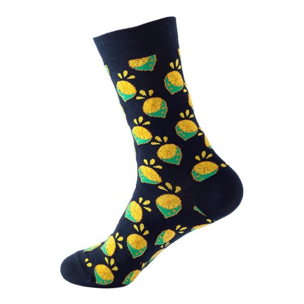 1Pair/3 Pairs/5 Pairs/10 Pairs Combed Cotton Fashion Patterns Socks for Men/Women Collection Random Colour - Image 52