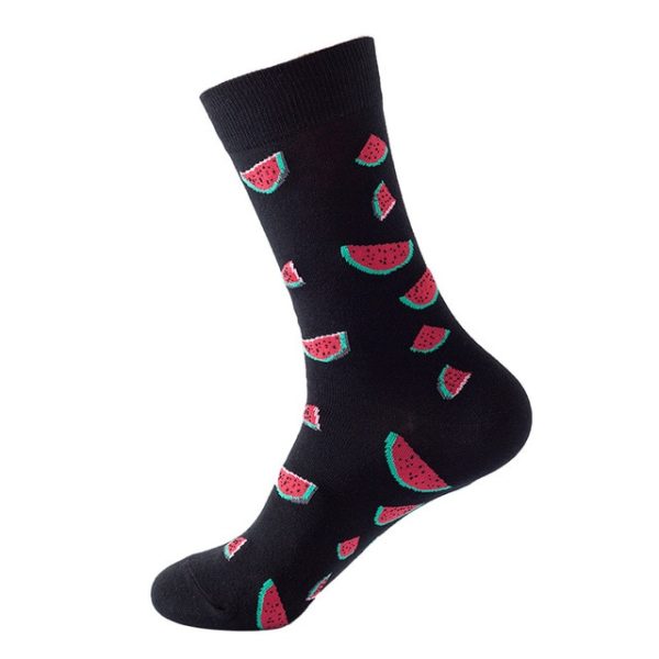 1Pair/3 Pairs/5 Pairs/10 Pairs Combed Cotton Fashion Patterns Socks for Men/Women Collection Random Colour - Image 47