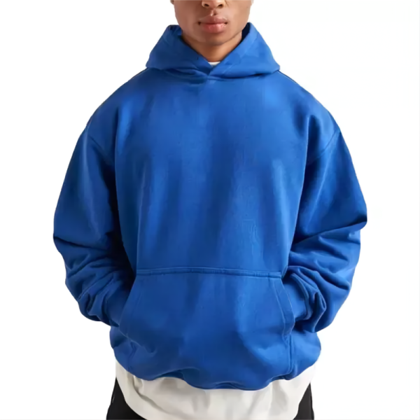 Autumn Y2k Hoodie Men Casual Unisex Streetwear Crewneck Sweatshirt Solid Color Pullover No Drawstring Hoodie Winter Clothes - Image 2
