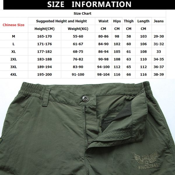 2022 Men's Lightweight Tactical Pants Breathable Outdoor Casual Army Military Long Trouser Male Waterproof Cargo Pants Winter - Image 6