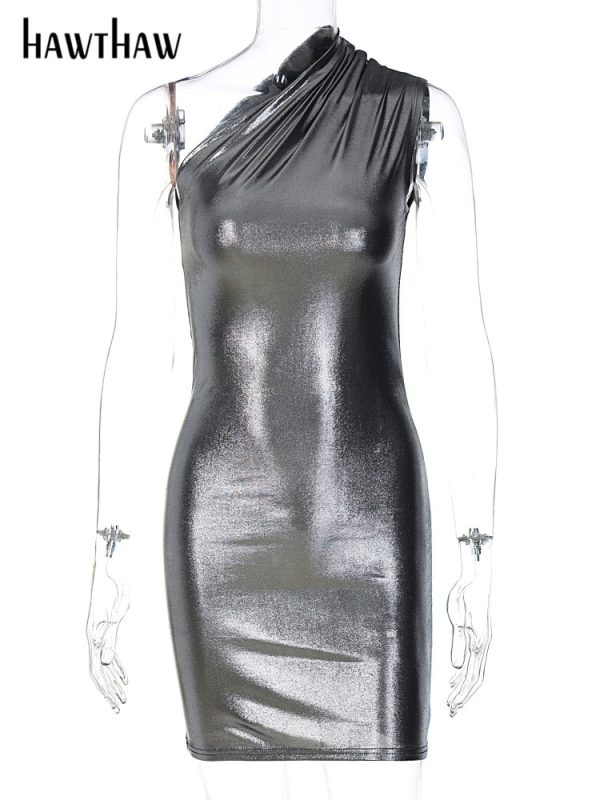 Hawthaw Women Sexy Party Club Streetwear Birthday Bodycon Mini Dress 2022 Summer Fall Clothing Wholesale Items For Business - Image 6
